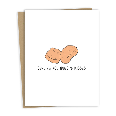 Sending You Nugs & Kisses | Love & Friendship Card