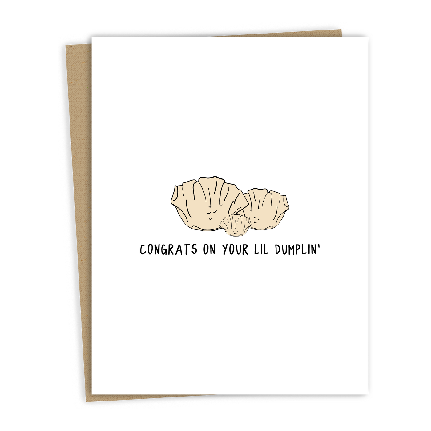 Congrats On You Lil Dumplin' | Baby Shower Card