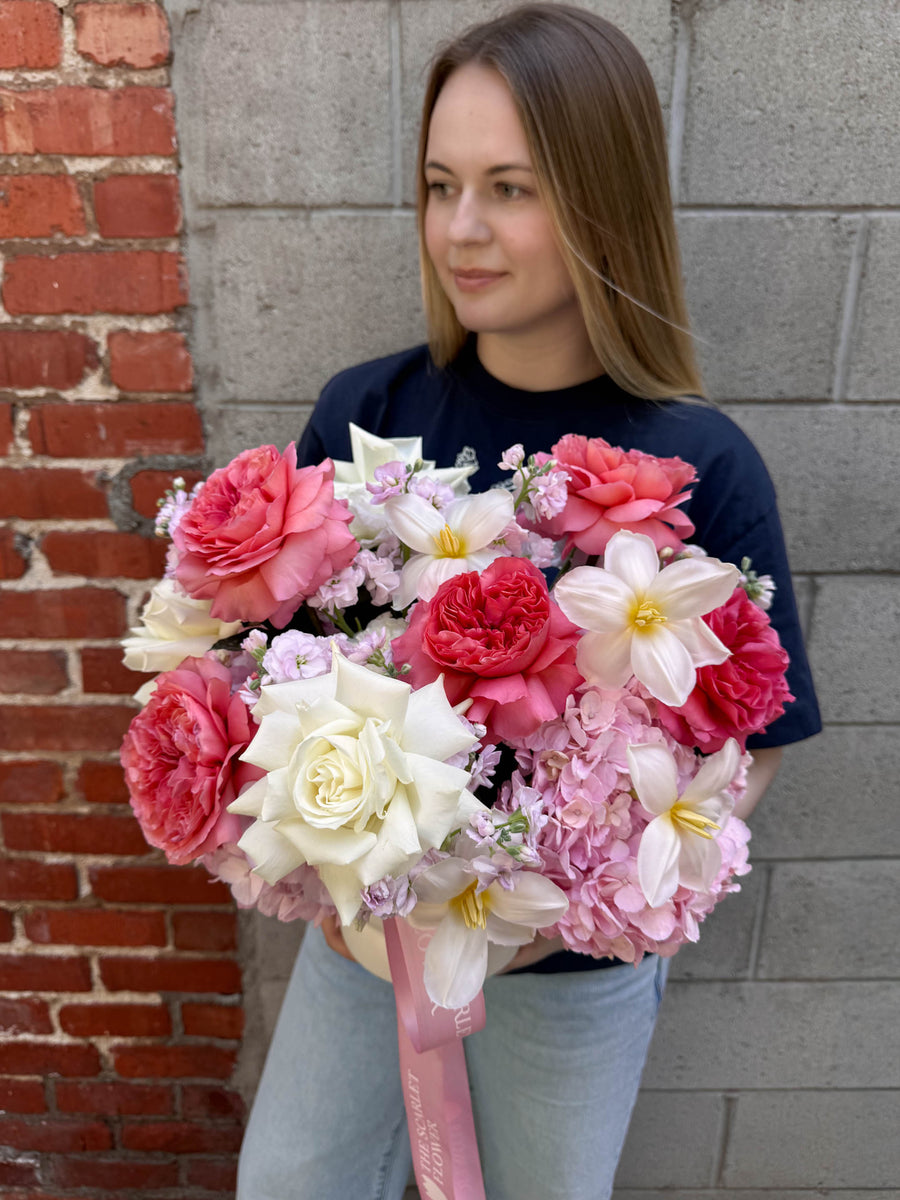 Vase - Pink Edit - peony garden roses, hydrangeas