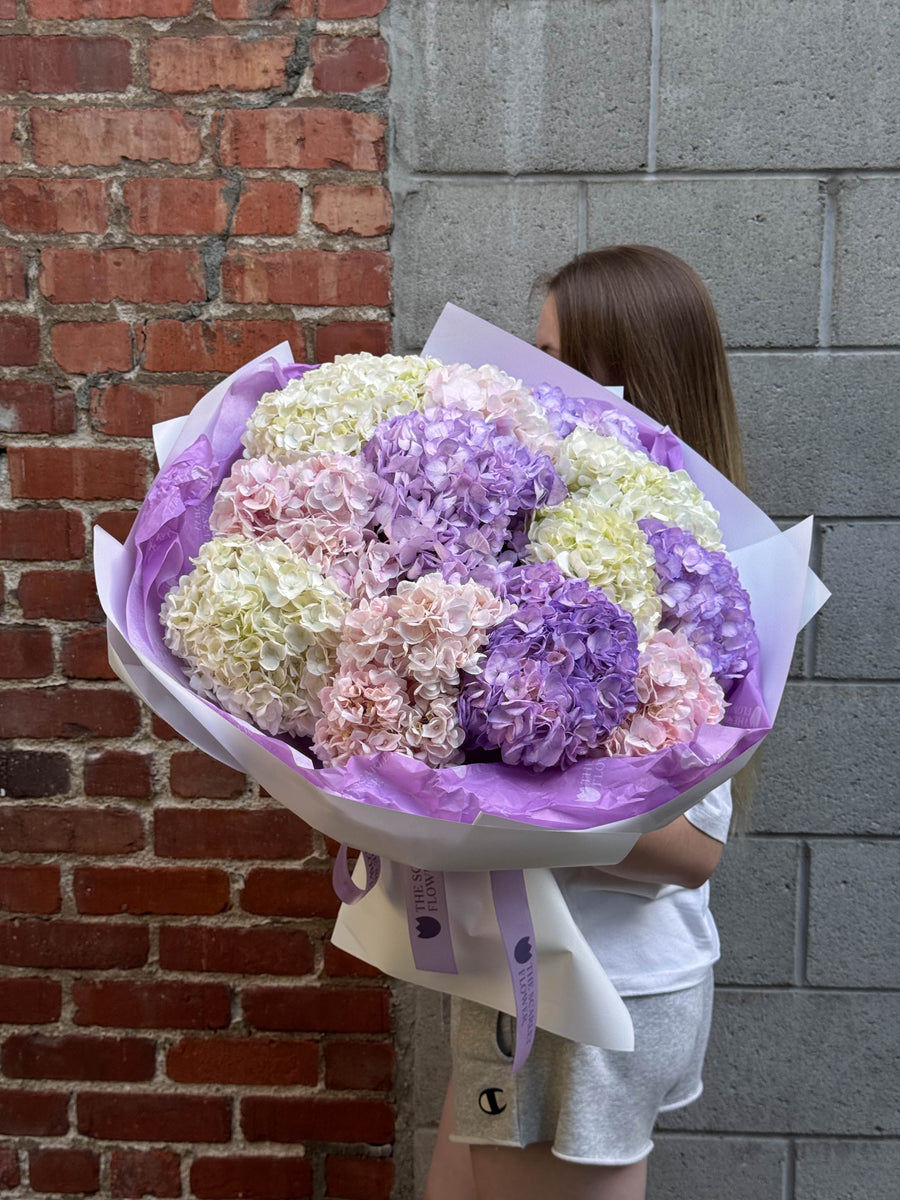 Bouquet - Colorful Fluff - premium hydrangeas