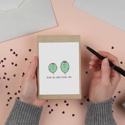 Olive Me Loves Olive You | Anniversary/Valentines Card