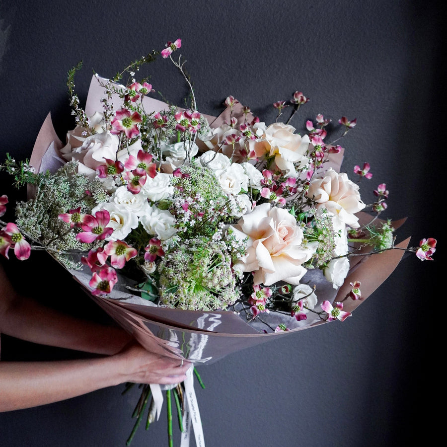 Bouquet Ethereal Enchantment - dogwood, rose, Queen Anne’s lace