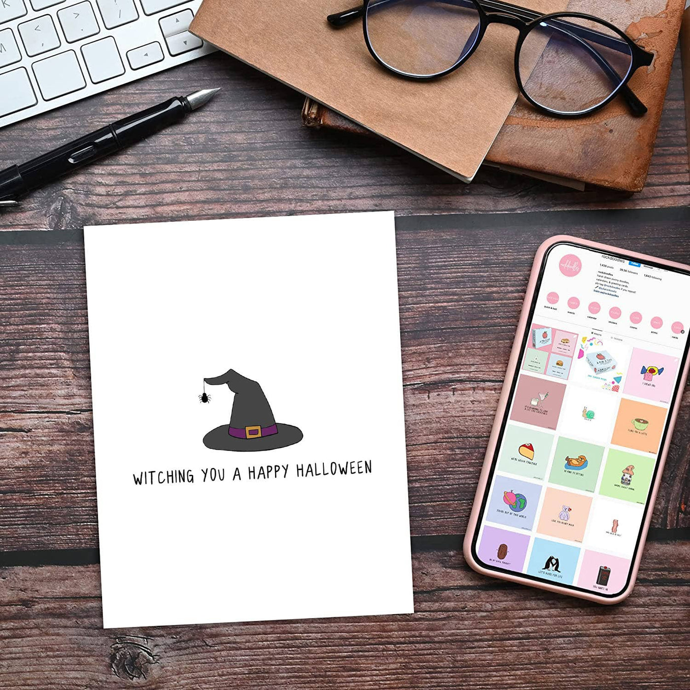 Witching You A Happy Halloween | Halloween Card