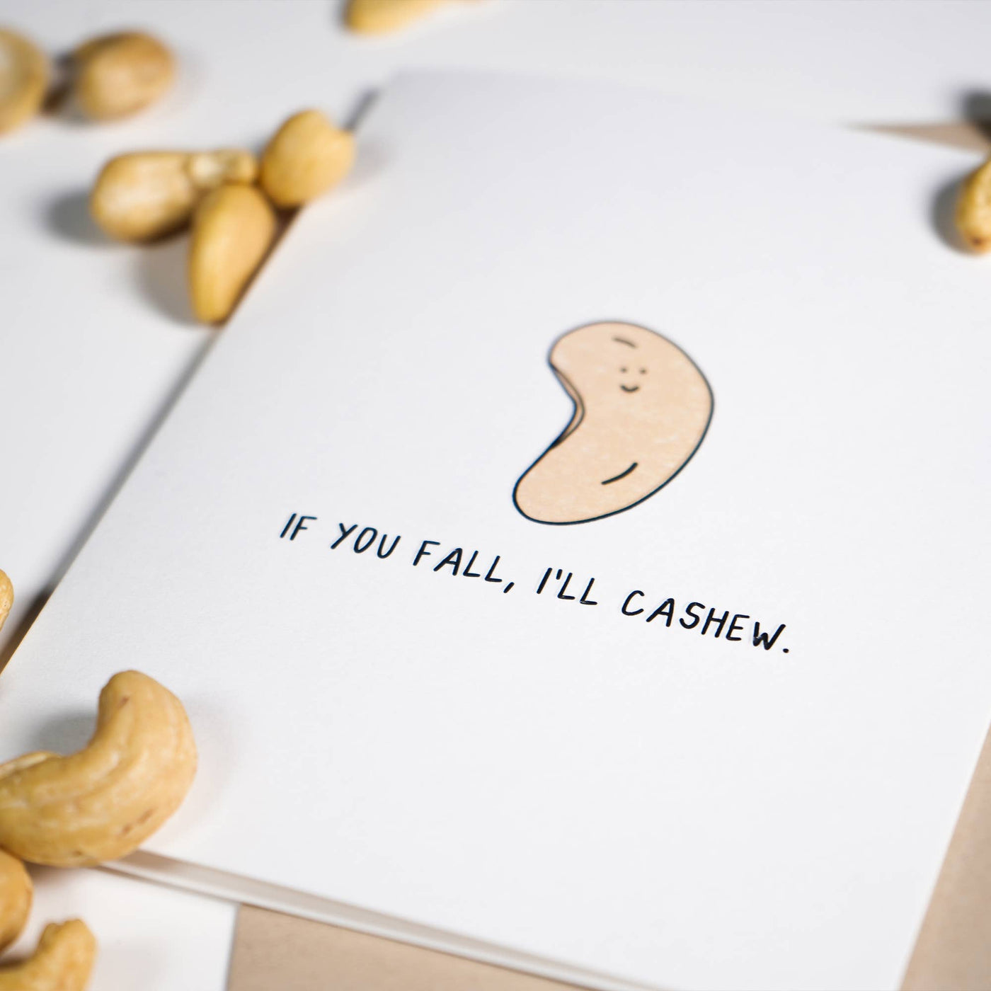 If You Fall, I'll Cashew | Friendship Card