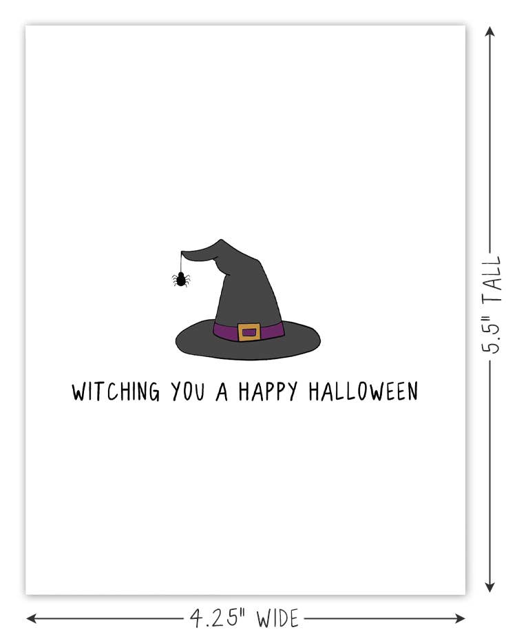 Witching You A Happy Halloween | Halloween Card
