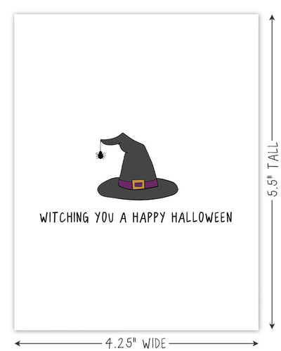 Witching You A Happy Halloween | Halloween Card