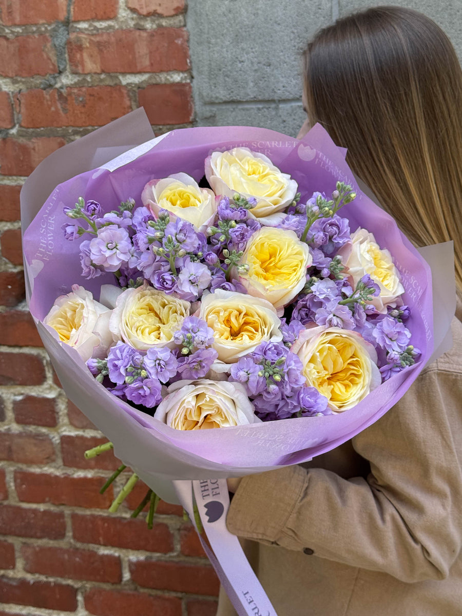 Bouquet - Buttercream Crush - Peony Roses, Stocks
