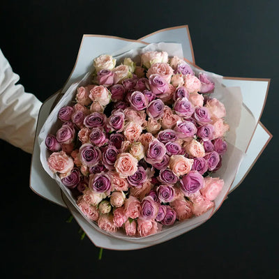 Lavender Constellation - pink & lavender spray roses flowers bouquet