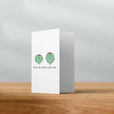 Olive Me Loves Olive You | Anniversary/Valentines Card