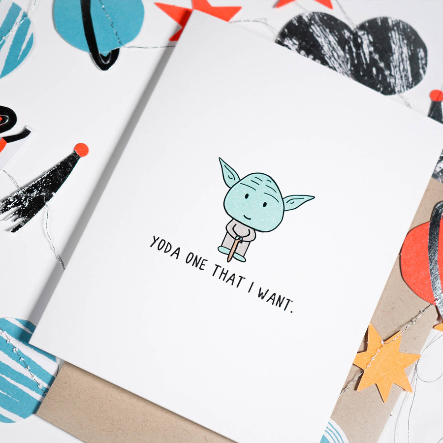 Yoda One That I Want | Valentine's Day Card