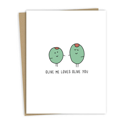 Olive Me Loves Olive You | Anniversary/Valentines Card
