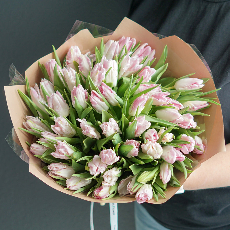 Bouquet Pink Parrot - tulips